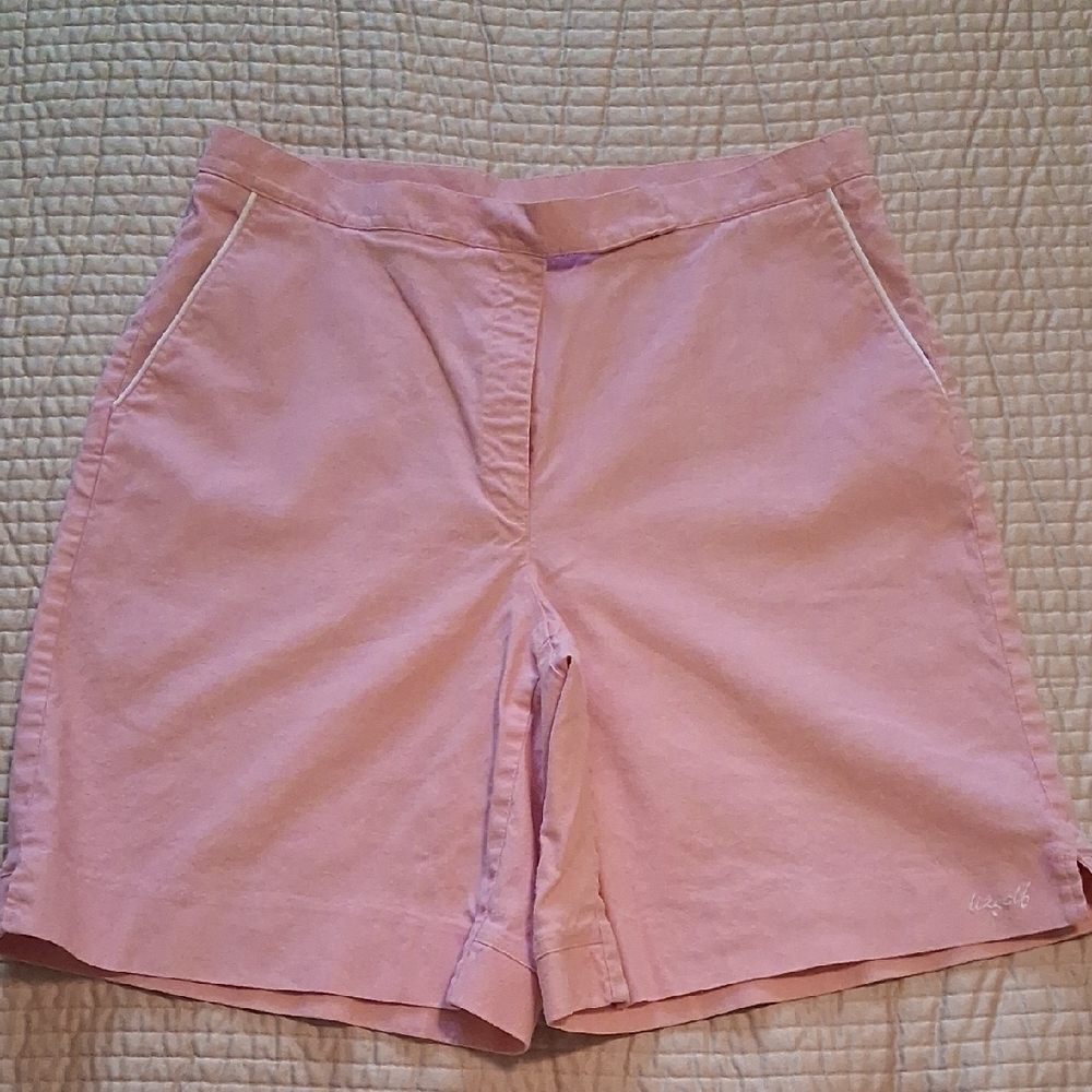 Liz Golf Pink Bermuda Shorts with Stretch - 14